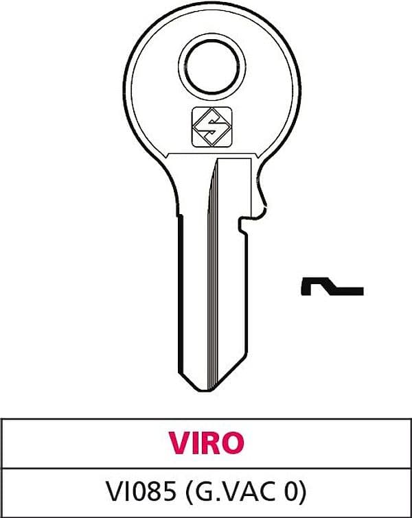 Chiave Ottone VI085 (g. Vac 0) Viro 20 Pezzi Silca - 2