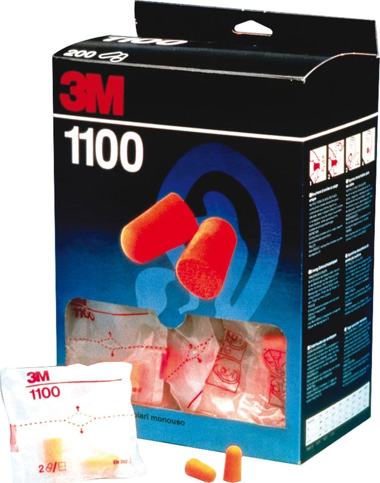 3M Tappi Auricolari Monouso 1100 CF.200 Coppie - 2