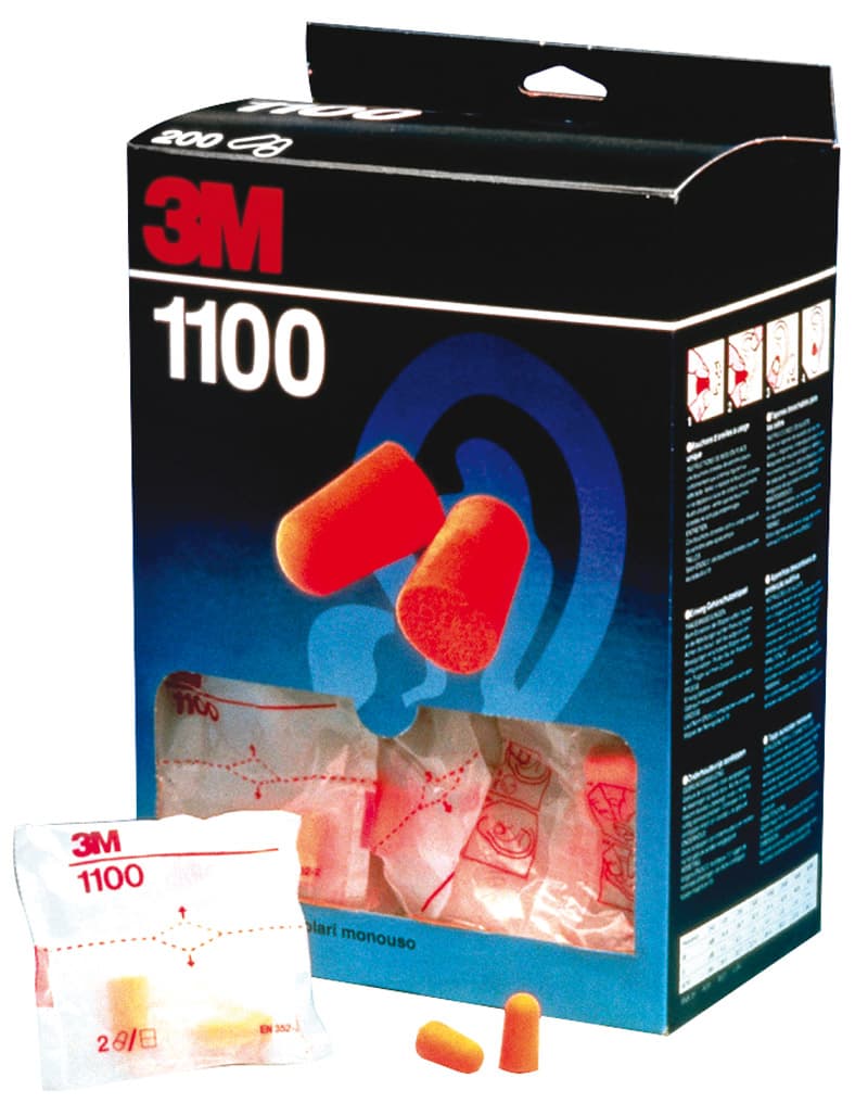 3M Tappi Auricolari Monouso 1100 CF.200 Coppie - 2