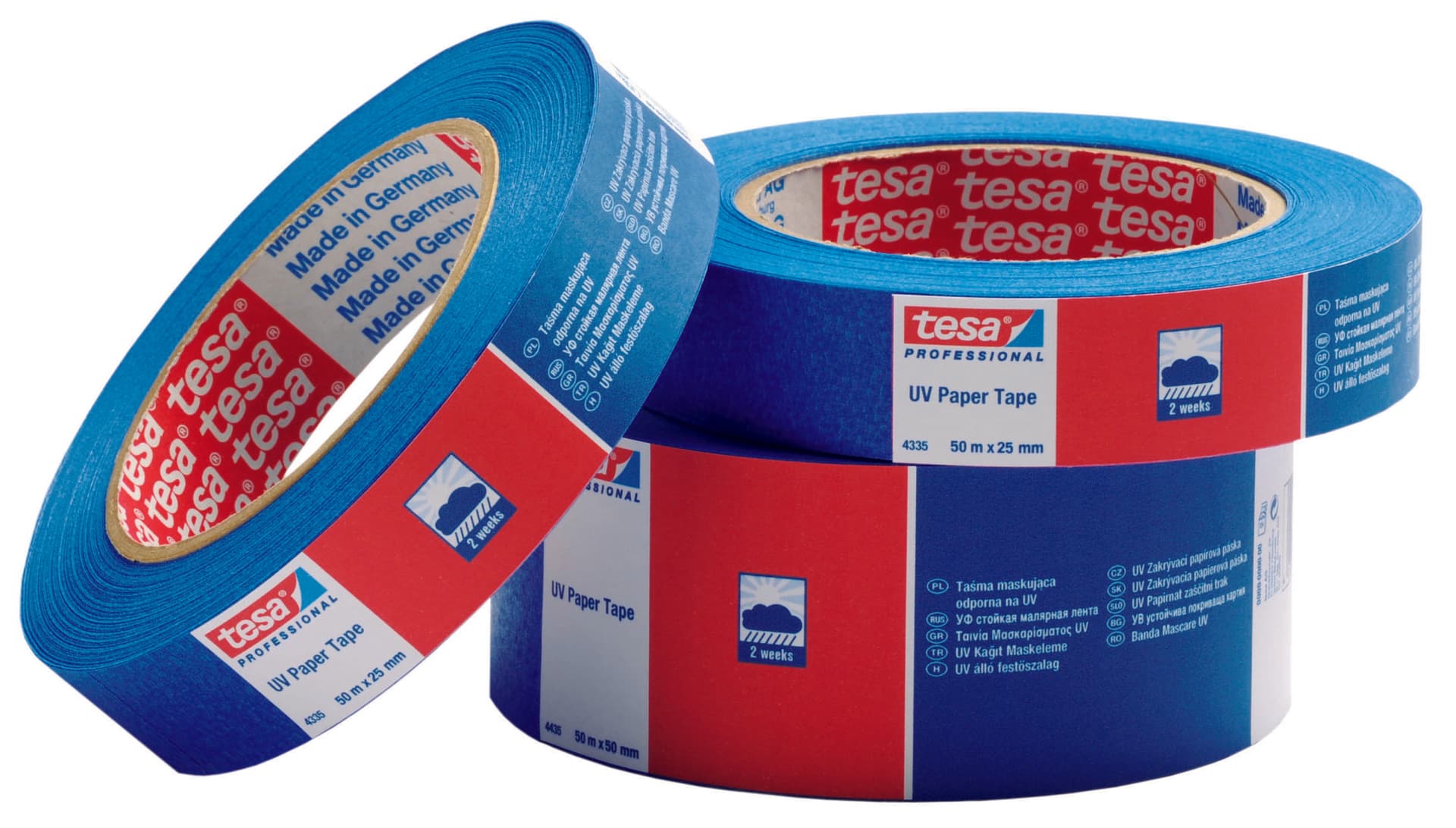 Nastro per Mascheratura Precision Mask Blu Mm 25 x 50 M 12.00 Rotoli Tesa - 2