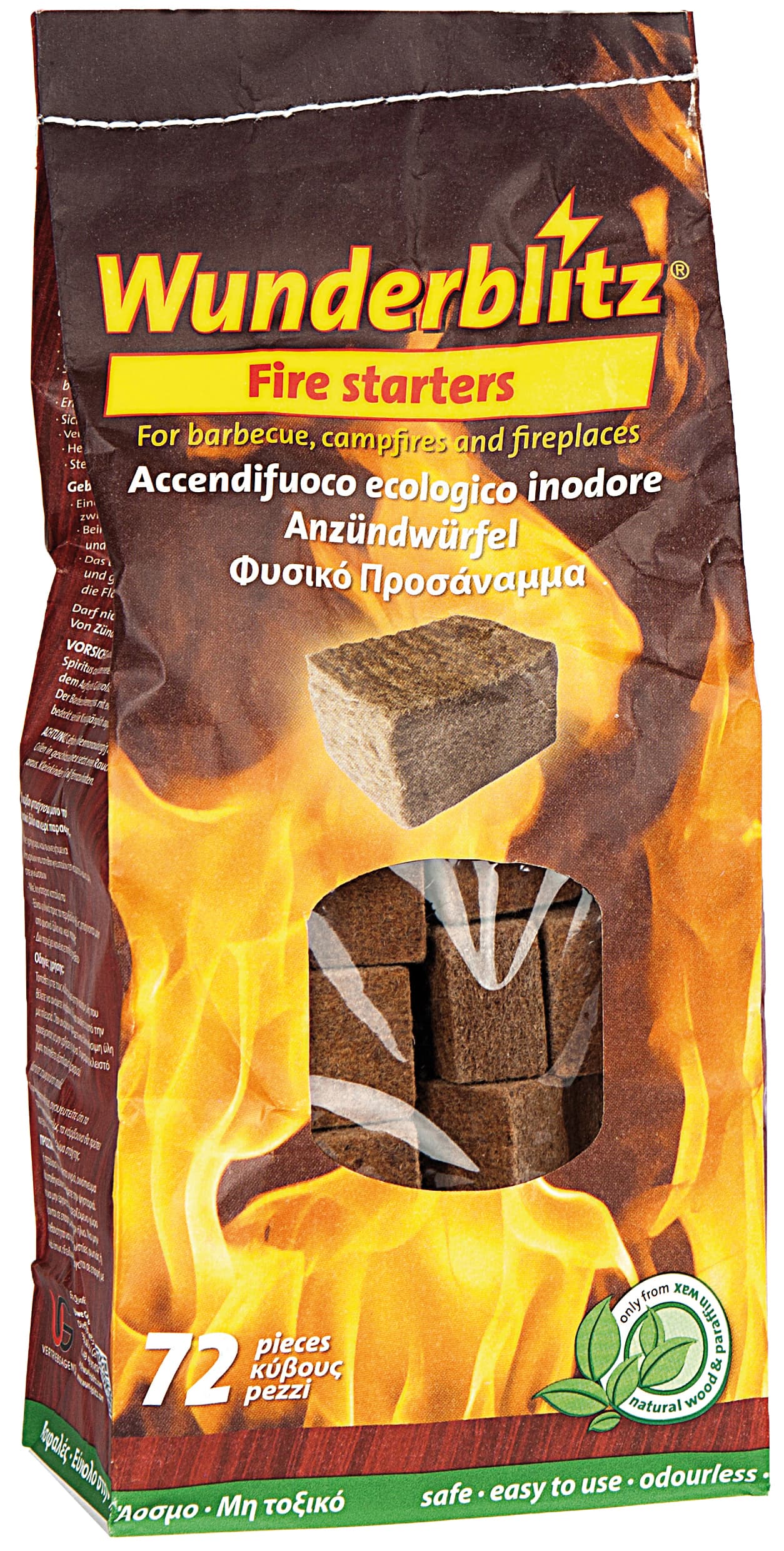 Accendifuoco Ecologico 72 Cubetti (sacchetto) 12 Pezzi - 2