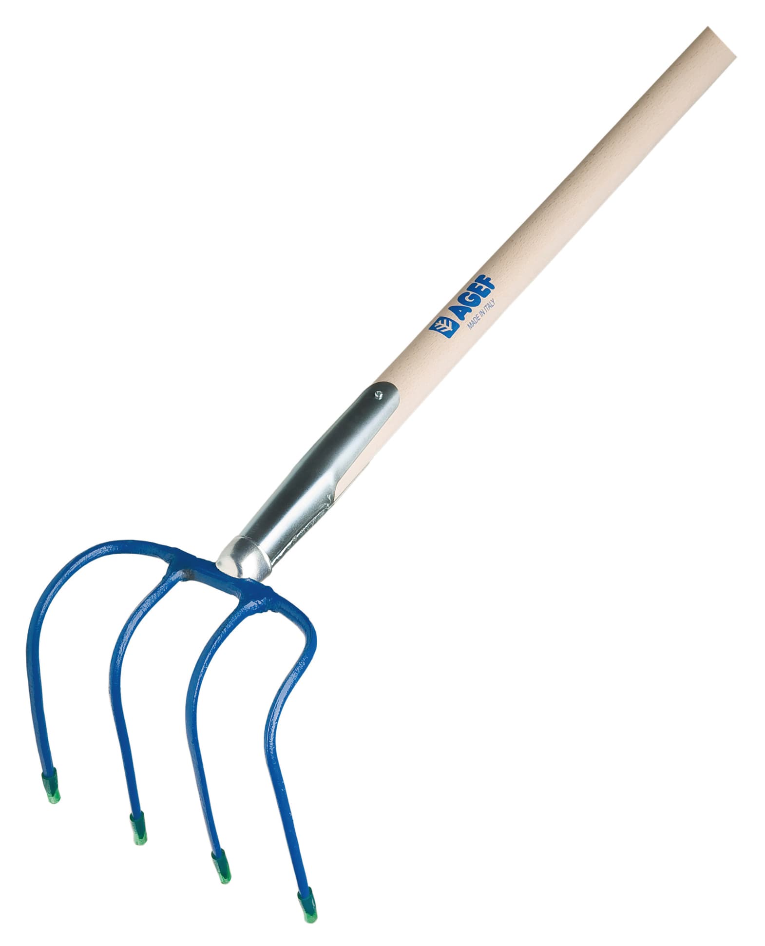 Forca Curva a Rampino 4 Denti con Manico Cm 120 Agef - 2
