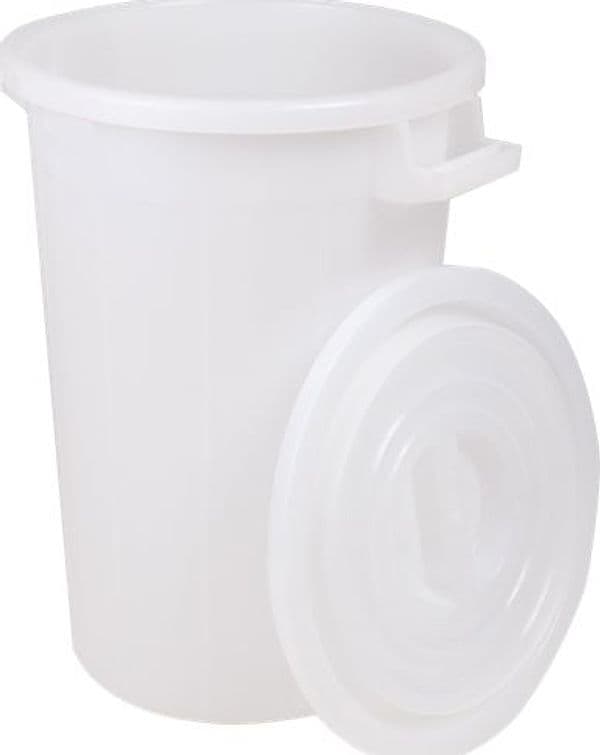 Ics Bidone per Immondizia Sovrapponibile Colore Bianco L 100 (h. Cm 66) - 2
