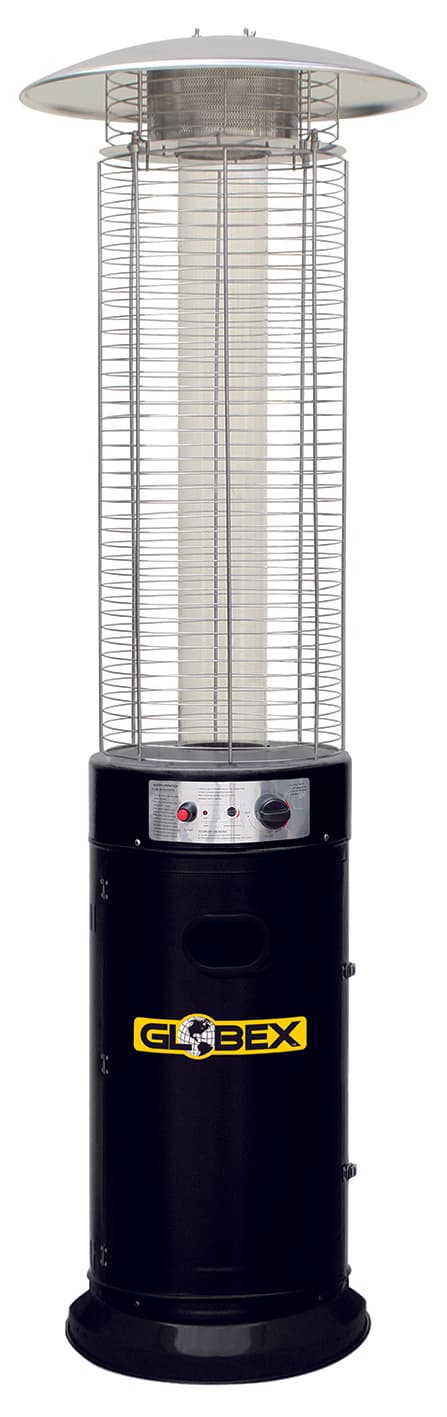 Stufa a Fiamma Circolare Volcano 11 kW Colore Nero Globex - 2