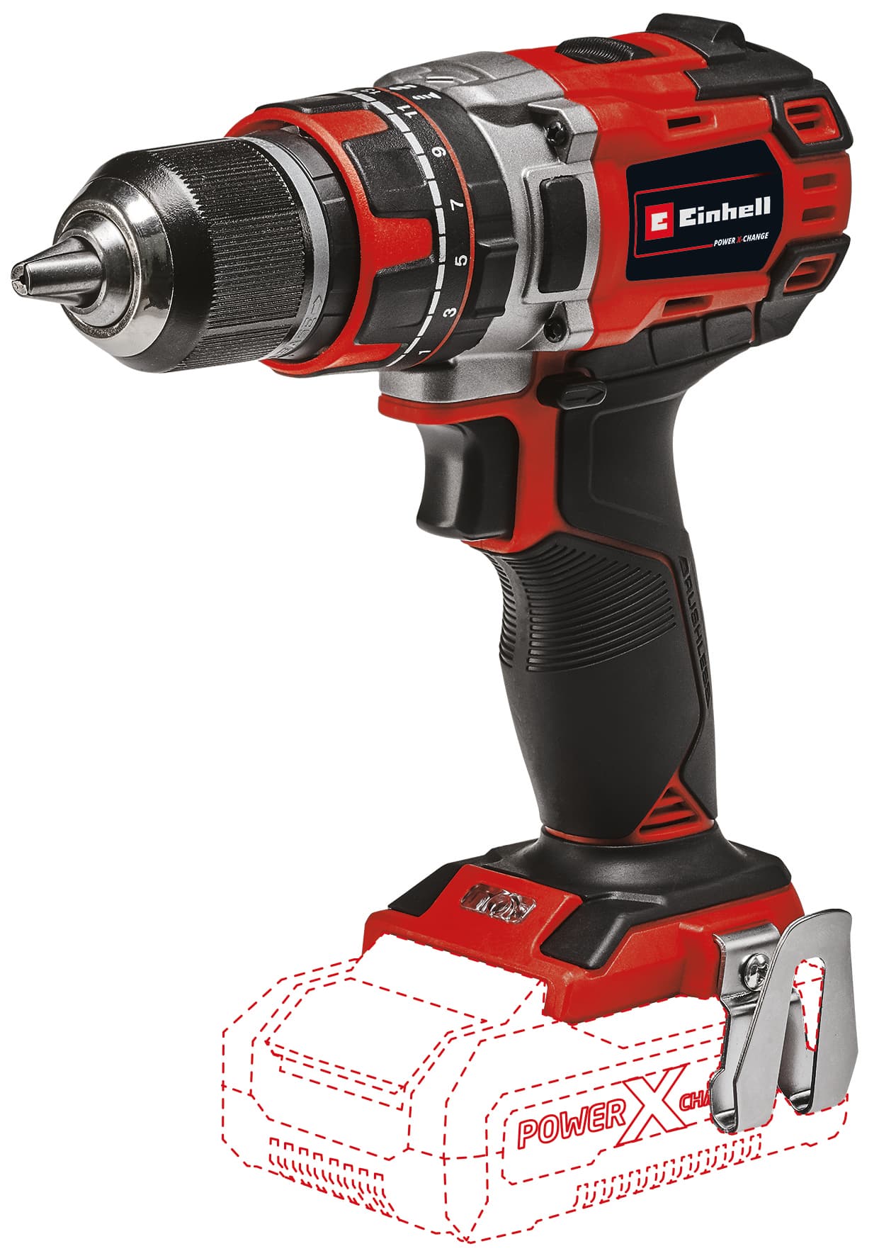 Trapano Avvitatore a Percussione TE Cd 18 50 Li I Bl Solo Einhell - 2