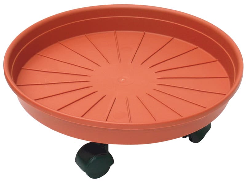 Ics Sottovaso Tondo Margherita con Ruote Cm 35 (ø) x 6 H 3 Pezzi - 2