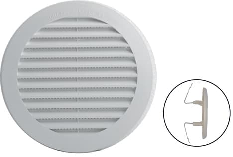 Griglia di Aerazione in Plastica con Zanche Ø Mm 185 per Fori Ø Mm 120 160 - 2