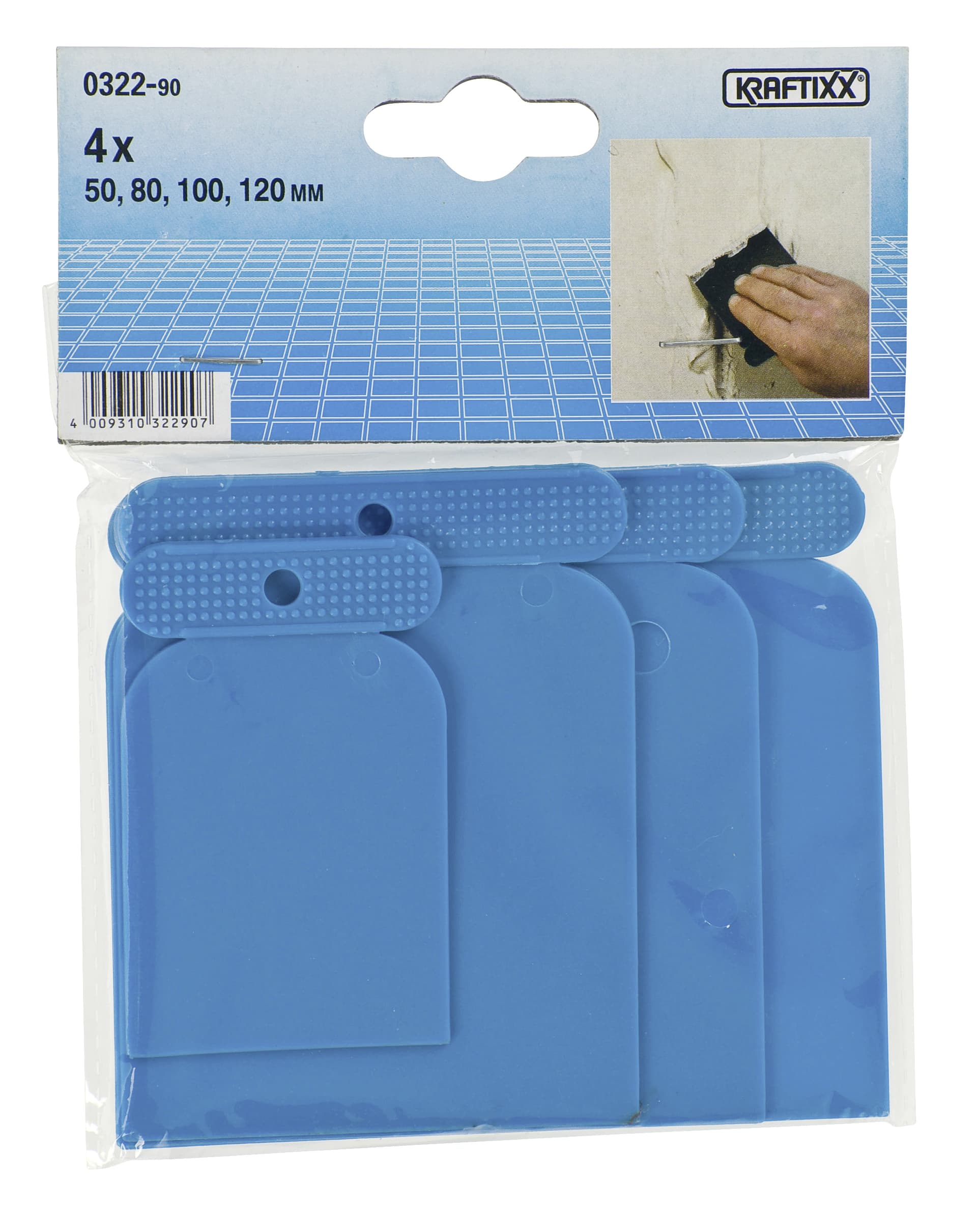 Set Spatole in Plastica 4 Pezzi. Mm 50 80 100 120 10.00 Confezioni Einhell - 2