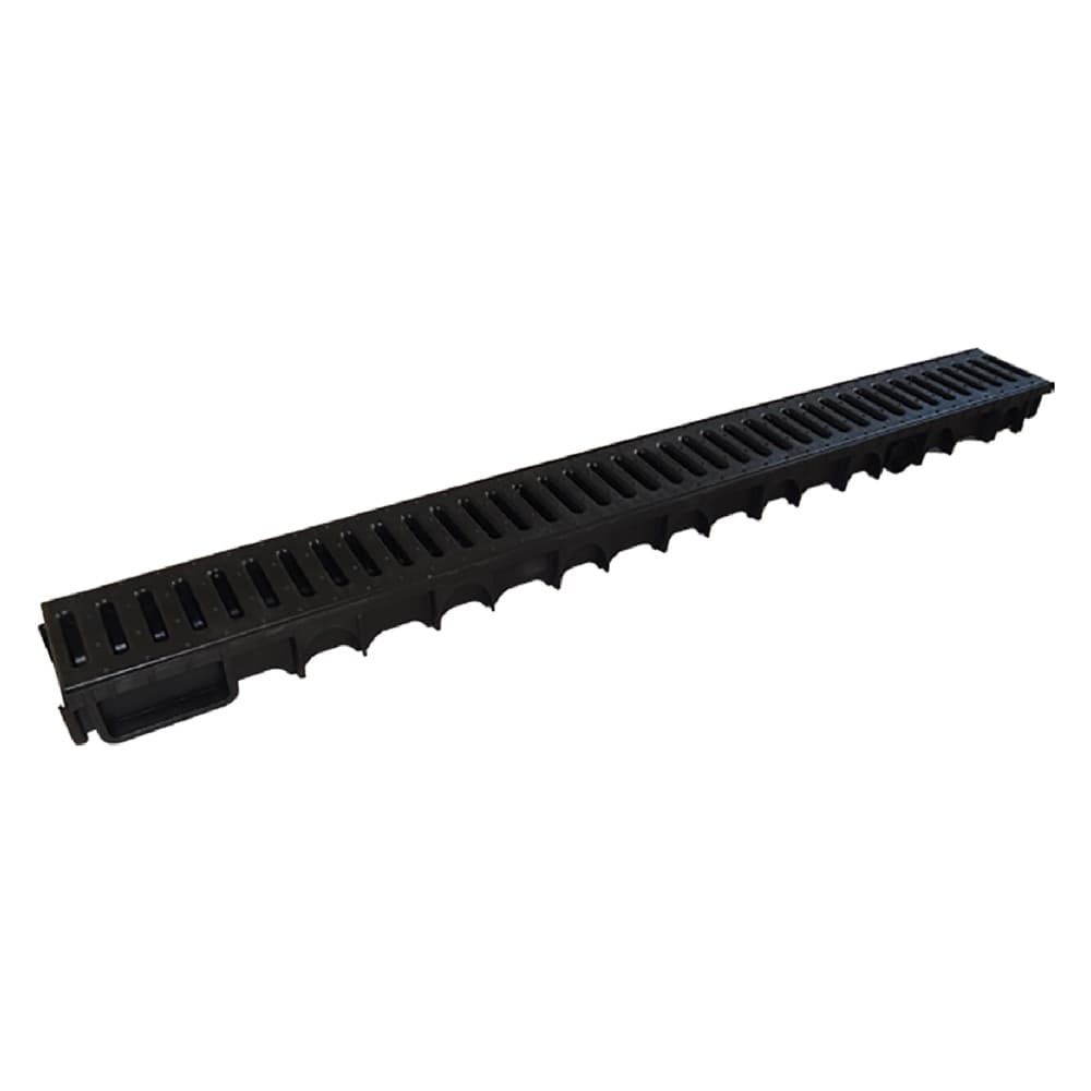 Canaletta Modulare Pedonabile con Griglia PVC + 2 Tappi 3 Pezzi – Autres