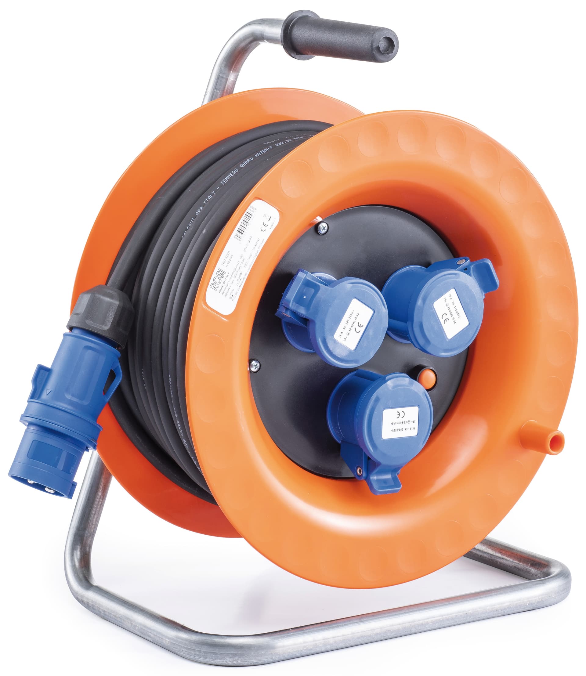 Avvolgicavo Elettrico Industriale 4001CAVO M 30 3P 16A 2P+E 400 V IP44 Rosi - 2