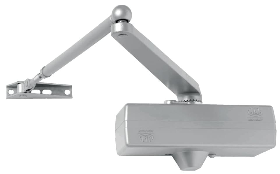 Chiudiporta Aereo con Fermo Art. 564 x Porte Mm 850÷1250 Colore Argento Mab - 2