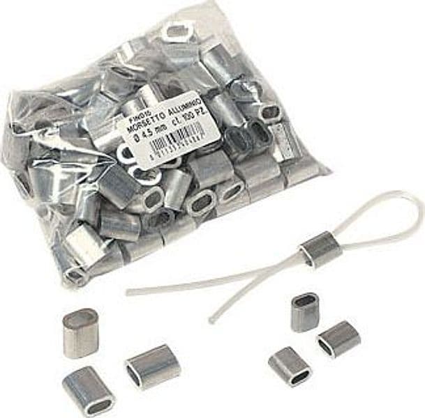 Morsetto in Alluminio per Cavetto Nyofil 100 Pezzi - 2