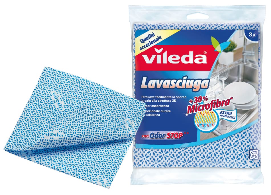 Panno Lavasciuga 3 Pezzi. Cm 36 x 34 20.00 Confezioni Vileda - 2