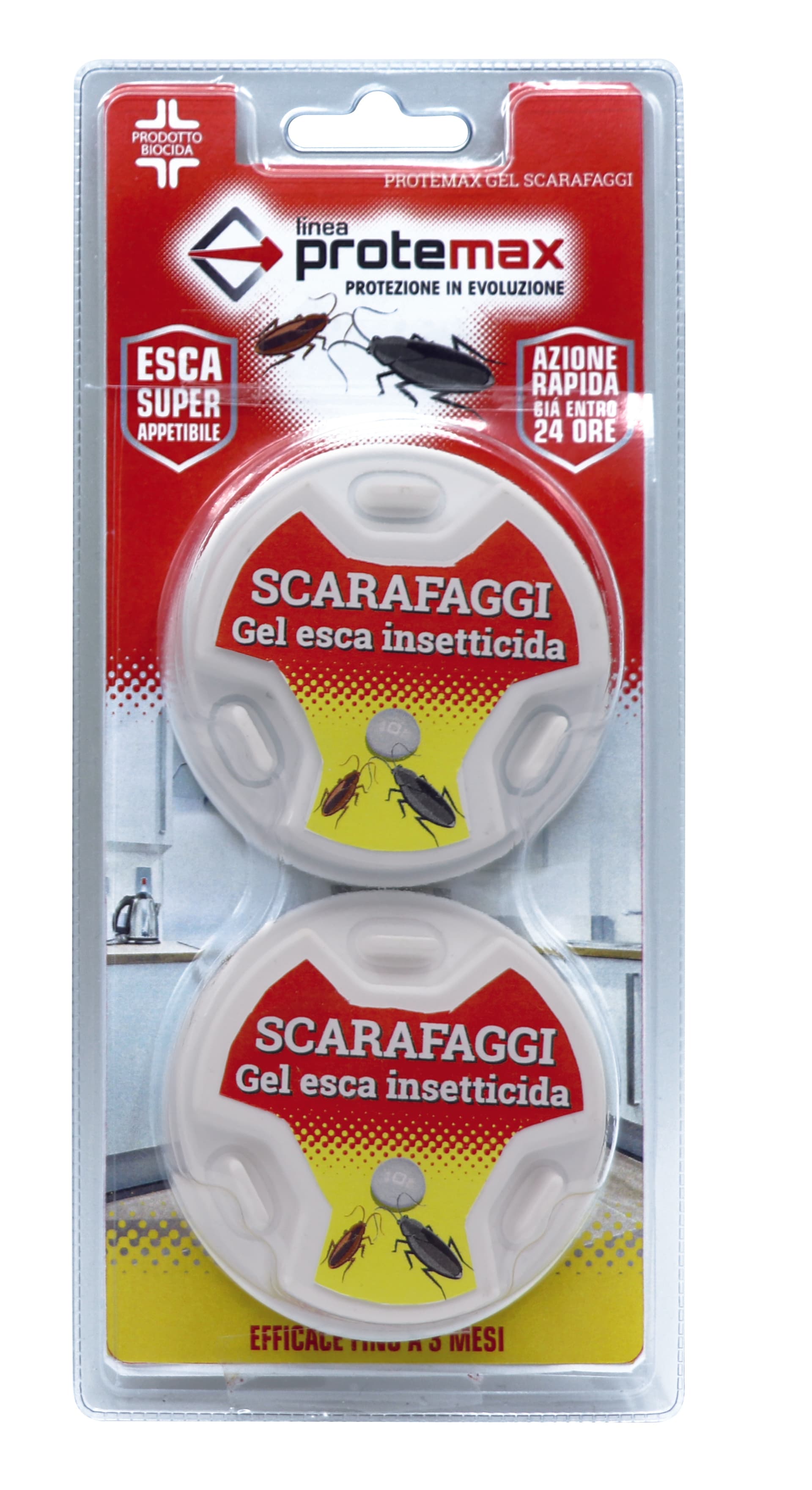 Scarafaggi Esca Gel Trappola 2 Pezzi. 12.00 Confezioni - 2