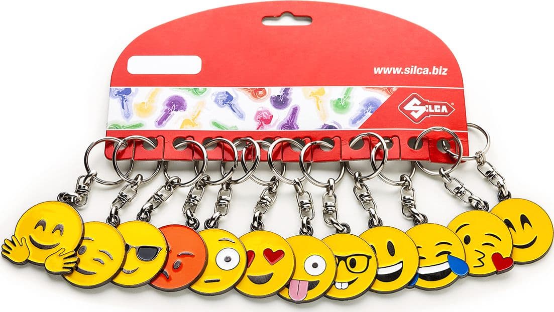 Portachiavi Emoji 12 Pezzi Silca - 2