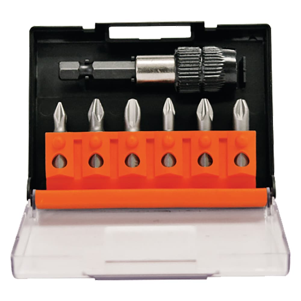 Portainserto con Inserti Phillips e Pozidriv Ecef 7 Pezzi - 2