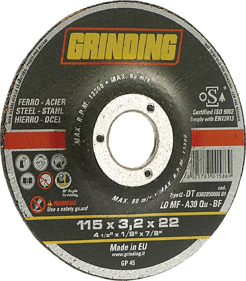 Mola Abrasiva per Grinding Ferro 50 Pezzi Ø 125 X 3,2 - 2