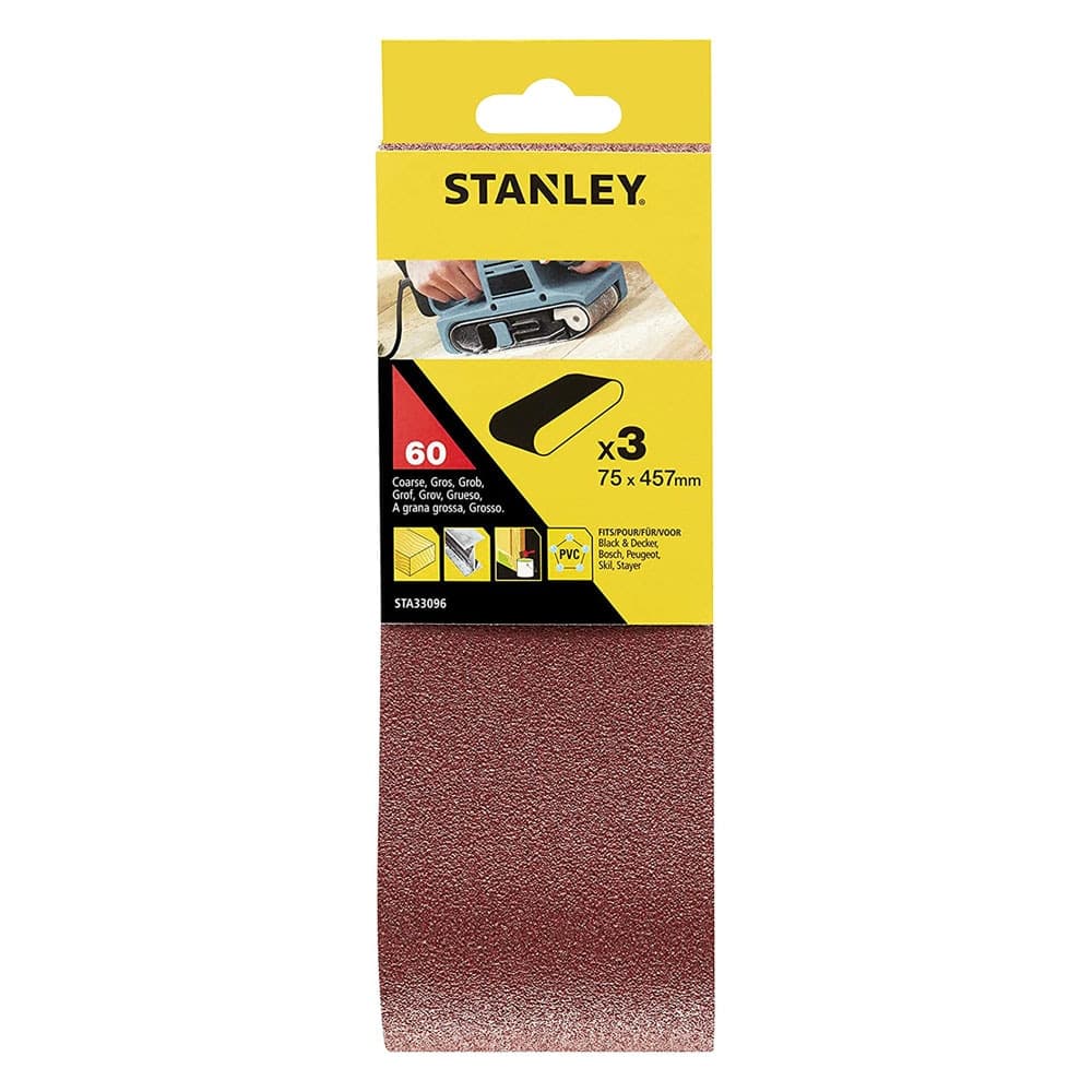 Nastro Abrasivo per Levigatrici a Stanley 60 Gr 75 X 457 mm