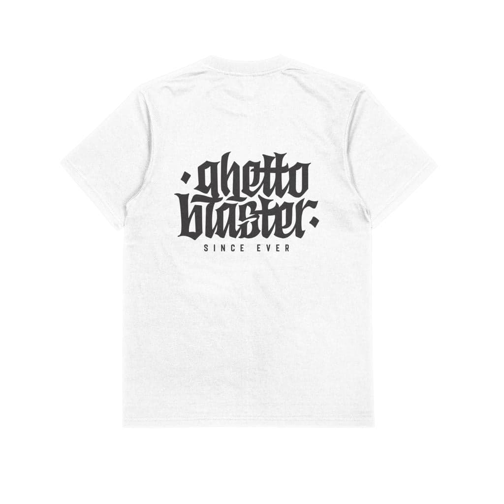 T-shirt Ghettoblaster Corporate white in T-shirt Glad Store - Genova, commercioVirtuoso.it