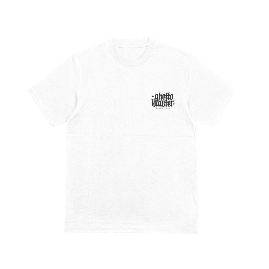 T-shirt Ghettoblaster Corporate white in T-shirt Glad Store - Genova, commercioVirtuoso.it