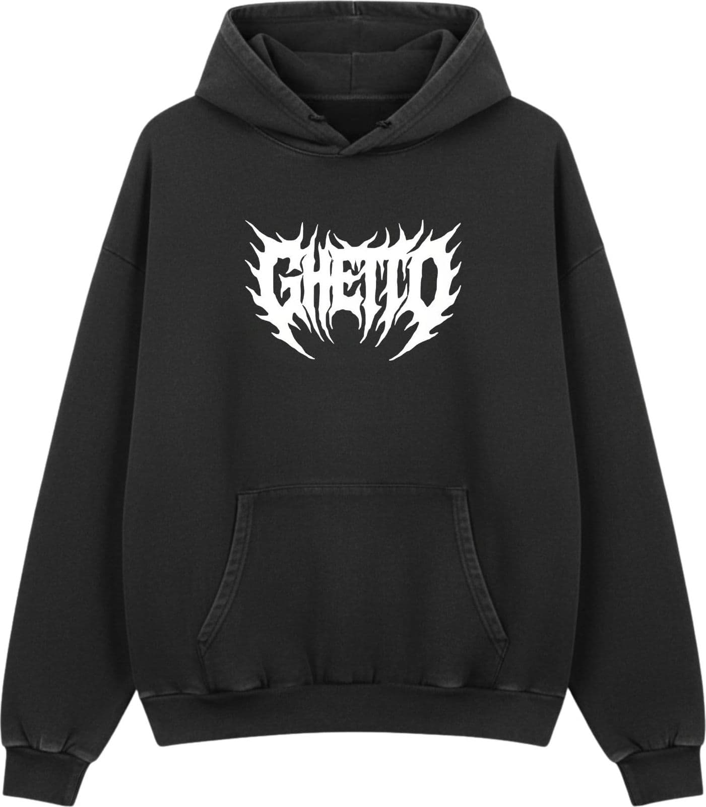 Felpa Ghettoblaster Metal Girl hoodie black in Felpe con cappuccio Glad Store - Genova, commercioVirtuoso.it