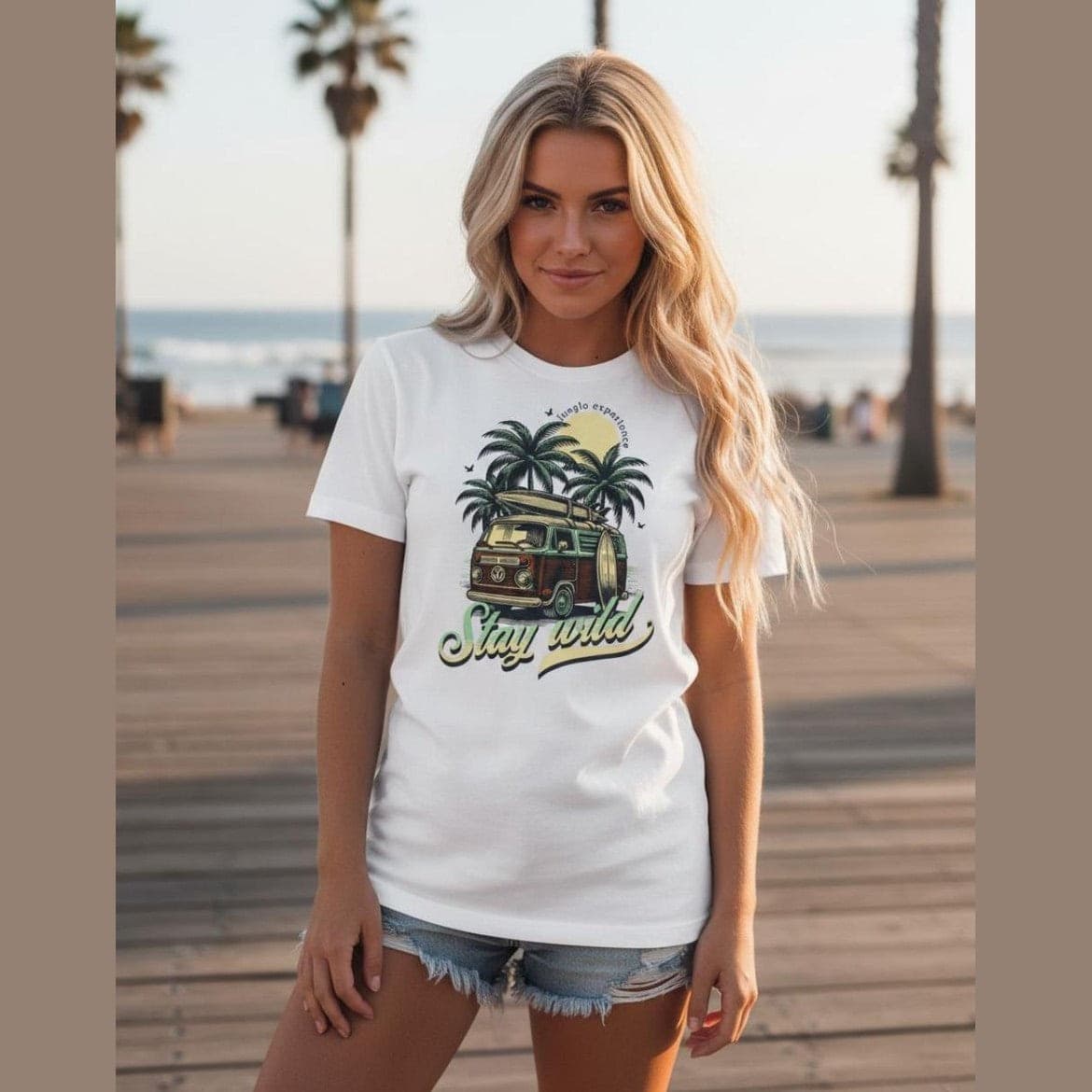 Junglo T-shirt Stay Wild whi in T-shirt Glad Store - Genova, commercioVirtuoso.it