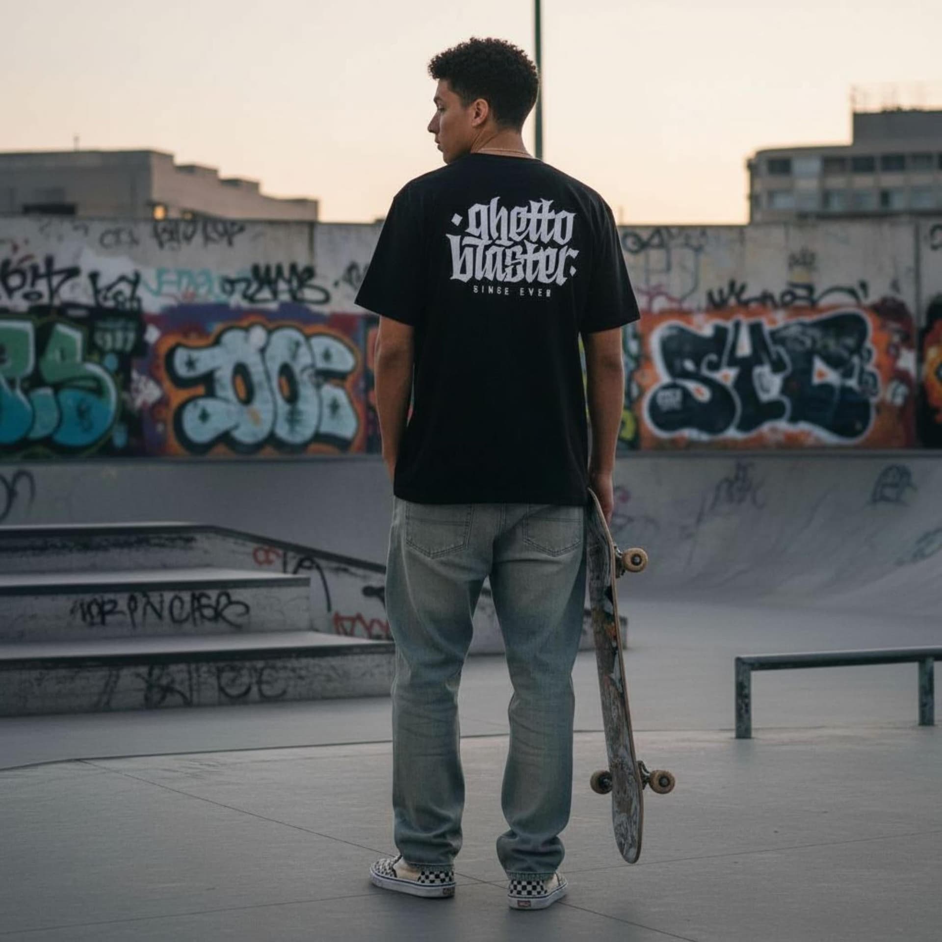 T-shirt Ghettoblaster Corporate black in T-shirt Glad Store - Genova, commercioVirtuoso.it