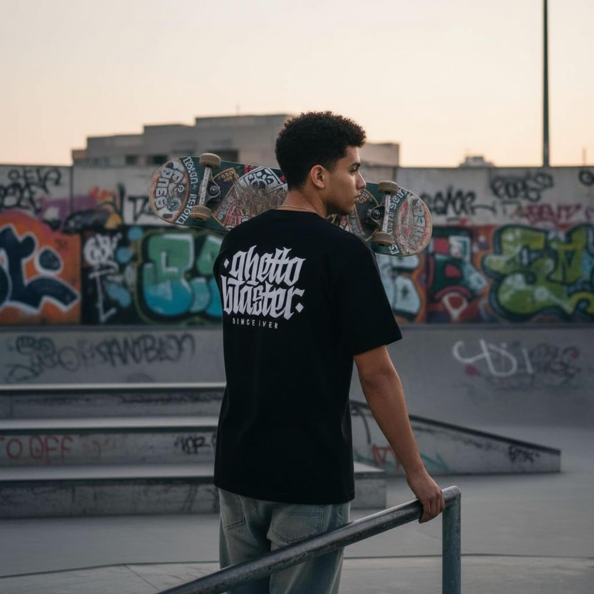 T-shirt Ghettoblaster Corporate black in T-shirt Glad Store - Genova, commercioVirtuoso.it