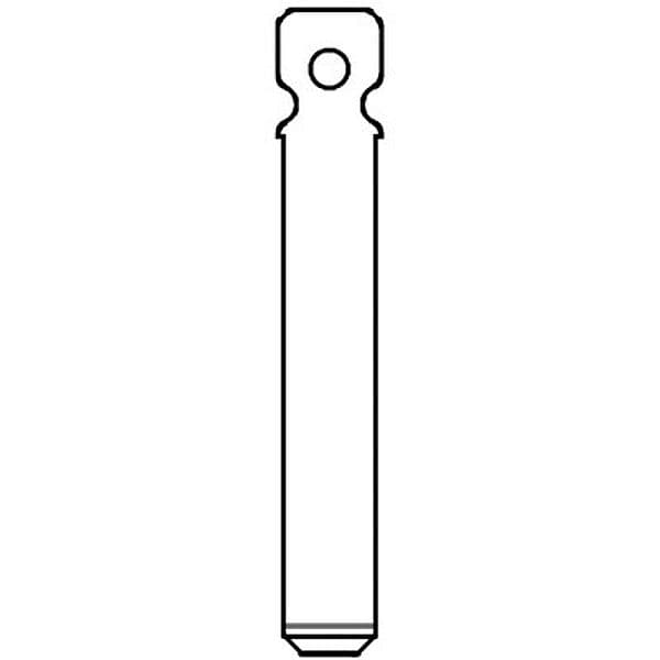 Chiave Flip Auto Citroen VA13T Silca Ottone Nichelato - 2