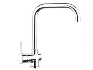 Rubinetto Miscelatore Monocomando Lavello Canna Alta Serie Cucina Crolla - 2