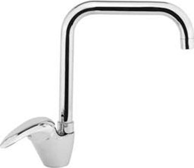 Rubinetto Miscelatore Monocomando Lavello Canna J Serie Cucina Crolla - 2