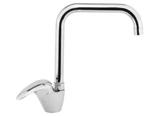 Rubinetto Miscelatore Monocomando Lavello Canna J Serie Cucina Crolla - 2