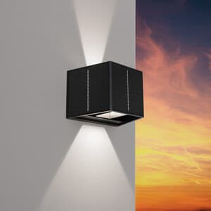 Applique LED Updown Solare Quad 3,3W 4000K Nero 6 Pezzi - 2