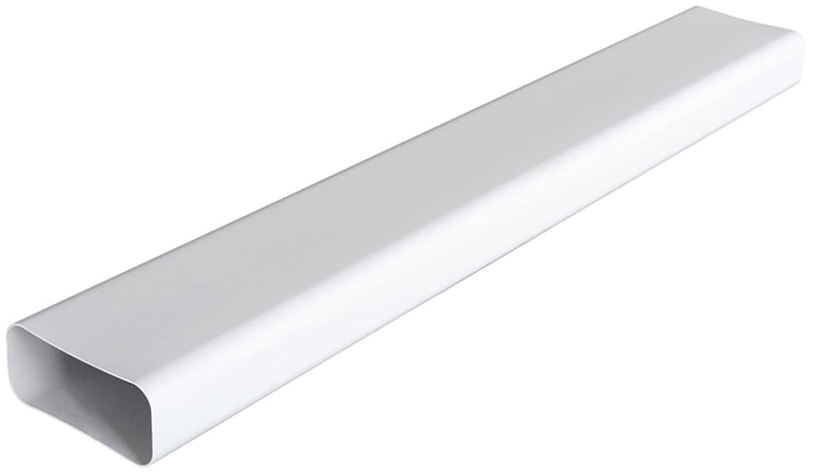 Tubo Rettangolare per Aerazione Canalizzata Mm 120 x 60 M 1 Colore Bianco - 2