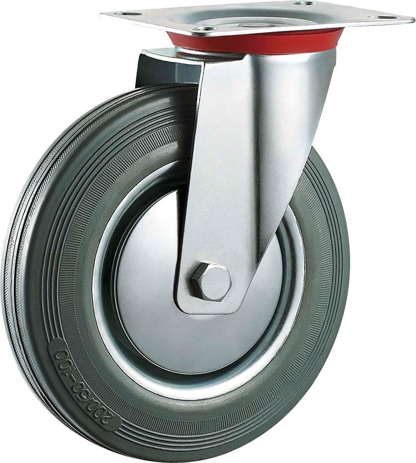 Ruota per Carrelli Art 80 Ø Piastra Capacità Uniko 120 200 mm 135 x 110 mm