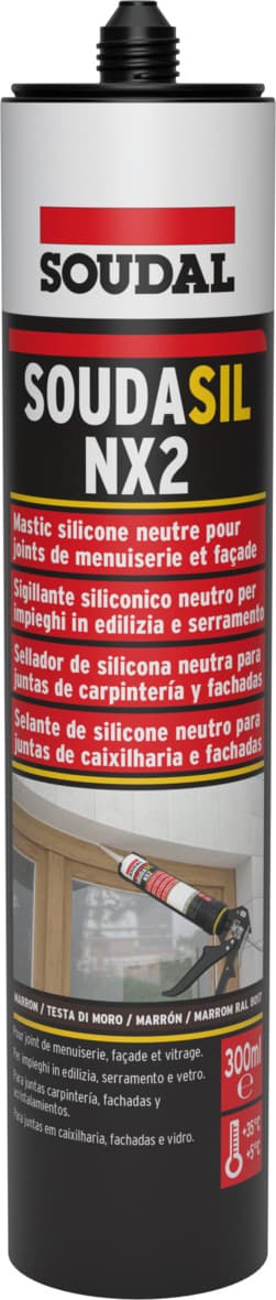 Silicone Neutro per Edilizia ''Soudasil NX2'' Ml. 300 Bianco 12 Pezzi - 2