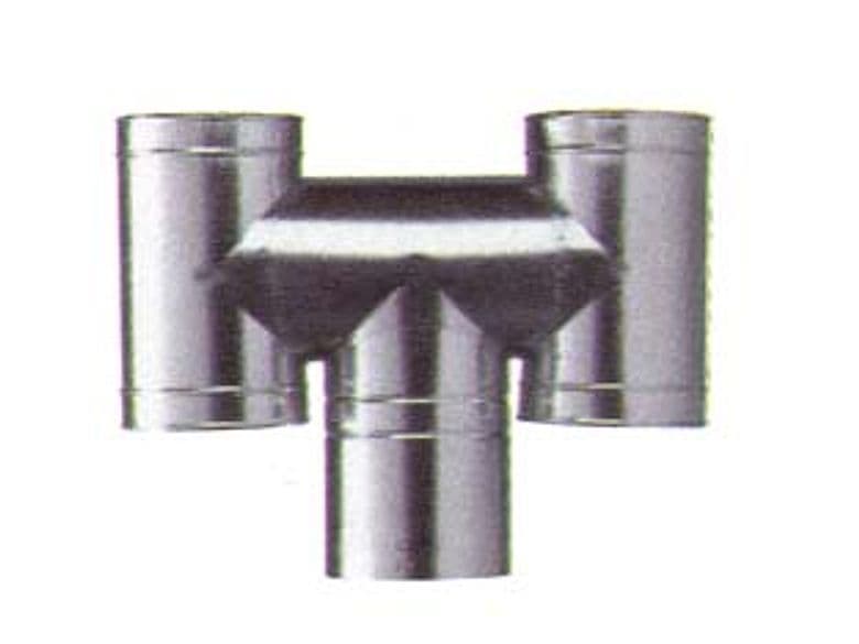 Fumaiolo ad H Antivento in Acciaio Zincato Ø 12 mm cm - 2