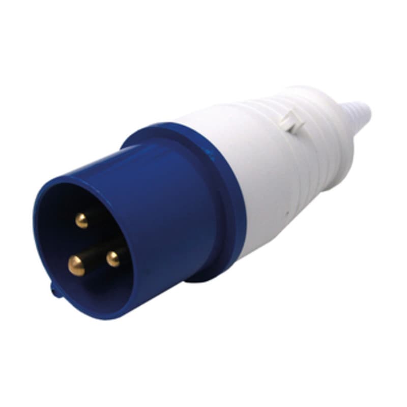 Spina Industriale 16A 2P e T 220V IP44 FIG.1 Electraline 3PMARK 10 Pezzi - 2