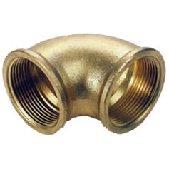 Idraulica Gomito Ff 90 Ottone Giallo Ø 1 Amaflex 5 Pezzi - 2