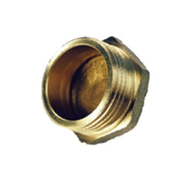 Tappo Maschio 292 Ottone Giallo D 3/8 Idraulica Amaflex 10 Pezzi - 2