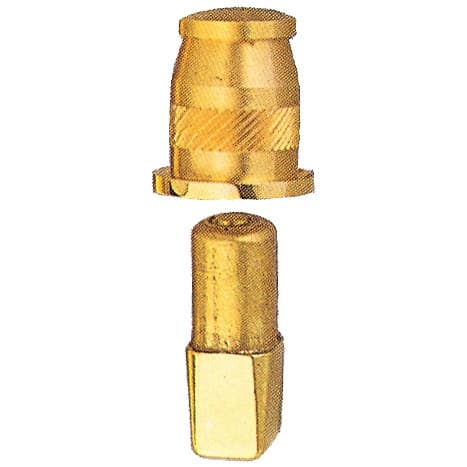 Piletta a Sfera per Porta a Vento Ottone Lucido Tropex Design - 2