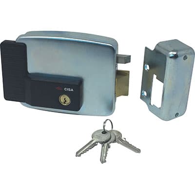 Serratura Metallo Applicare Elettr 11921 Est Cisa Zincata 60 mm - 2