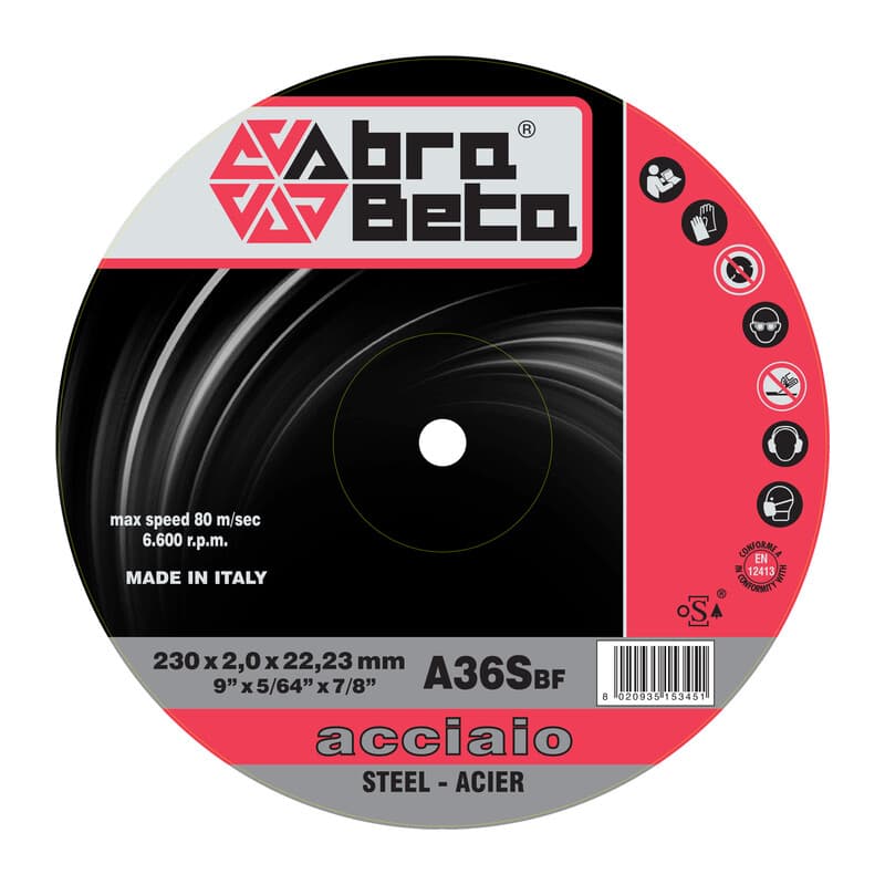 Abrabeta Disco per Ferro Ø 230 x 2,0 mm 25 Pezzi - 2