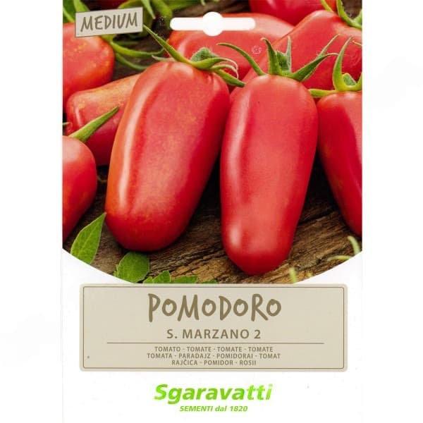 Semi per Ortaggi e Vegetali Pomodoro San Marzano Sgaravatti 10 Pezzi - 2