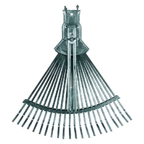 Scopa da Giardino Regolabile Tipo Leggero Zinco Cromato Oro - 2
