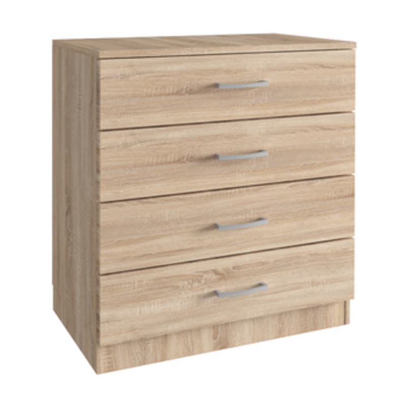 Kit Cassettone 4 Cassetti 70 x 40XH72 Cm Rovere Kitwood Industry - 2