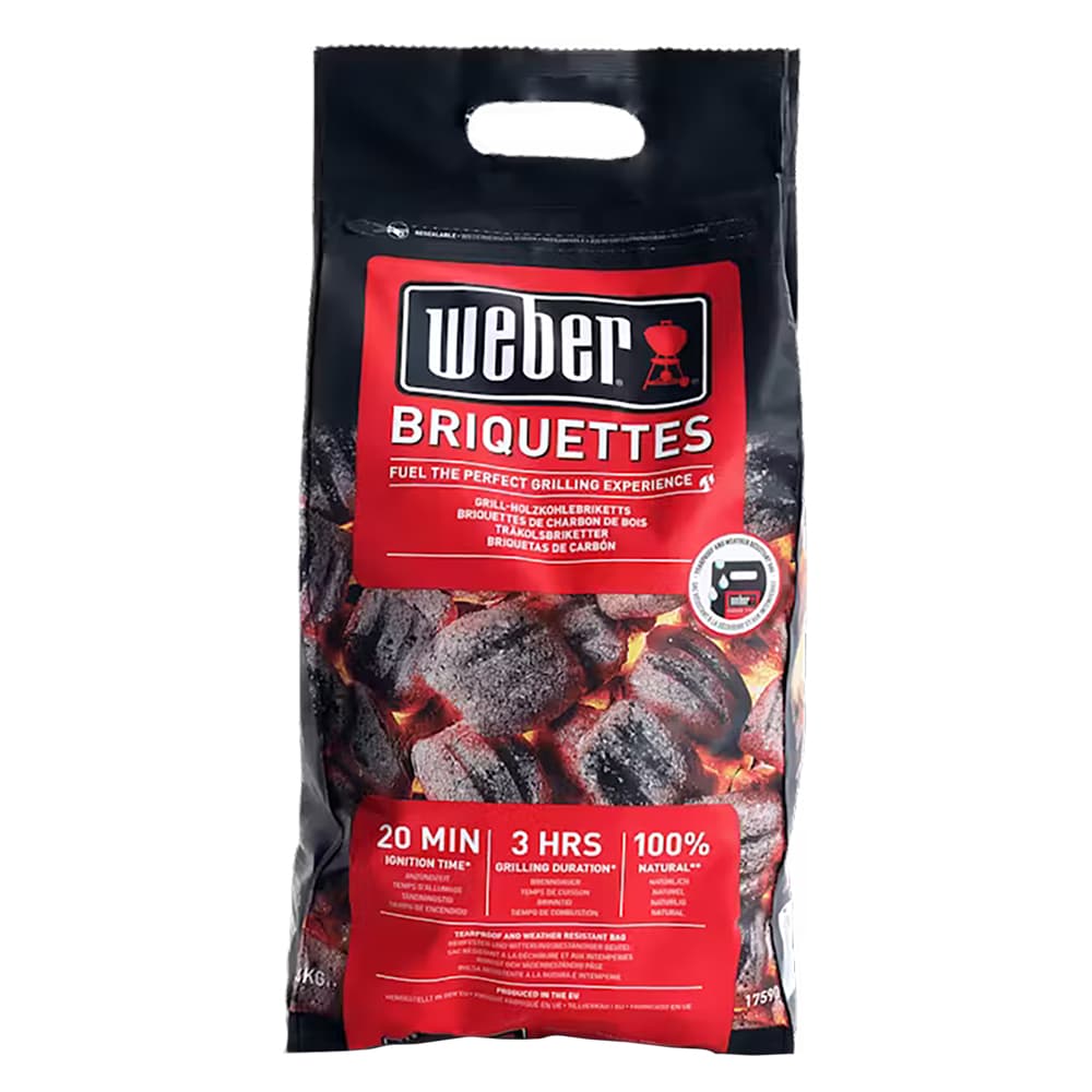 Carbone 100% Naturale per Grill Ca. Weber Briquettes 4 kg - 2