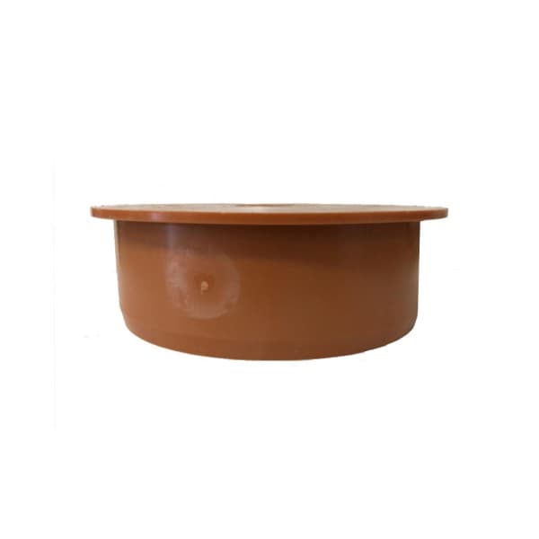 Tappo di Chiusura Innesto in PVC Ral 8023 Ø100 Ral 8023 - 2