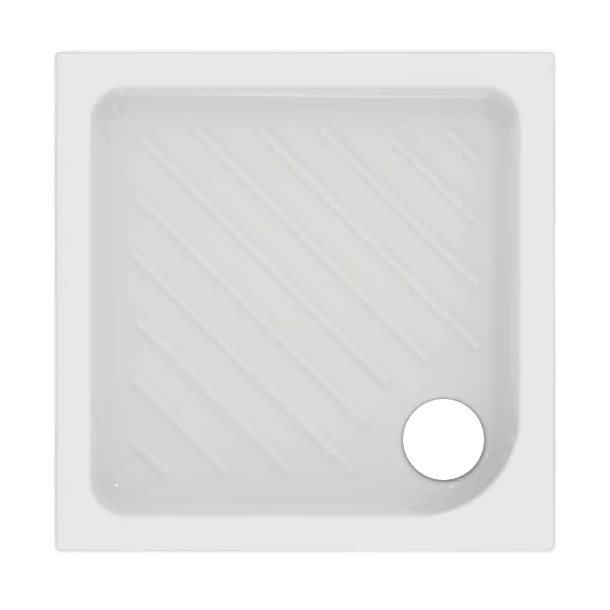 Piatto Doccia Quadrato in Ceramica Modello Gemma 2 H 7 Cm 80 x 80 CEI - 2