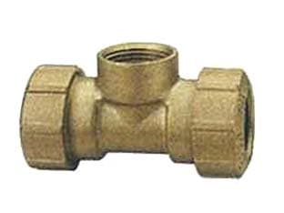 Raccordo Vx a T Femmina per Tubo Polietilene ART.035 F ¾ x Ø 25 mm 2 Pezzi - 2